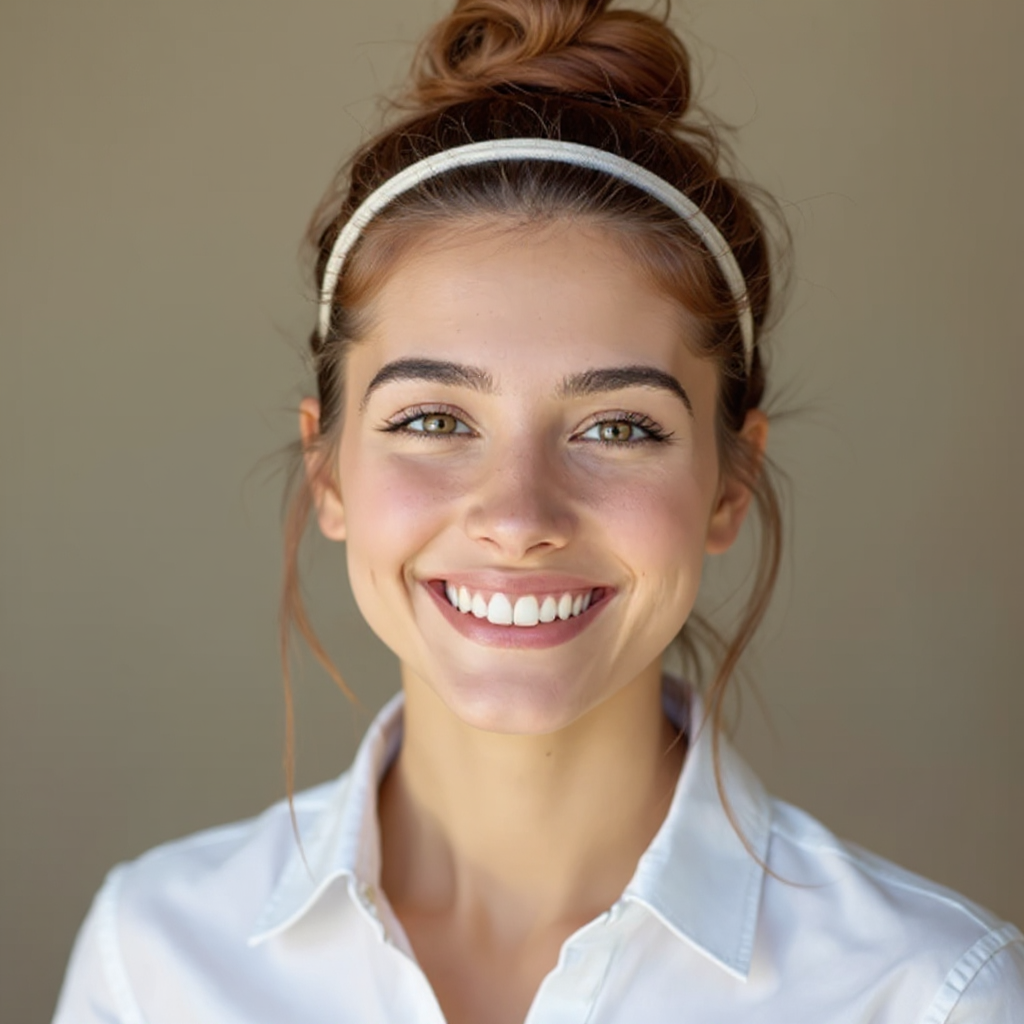 Messy Bun with a Headband