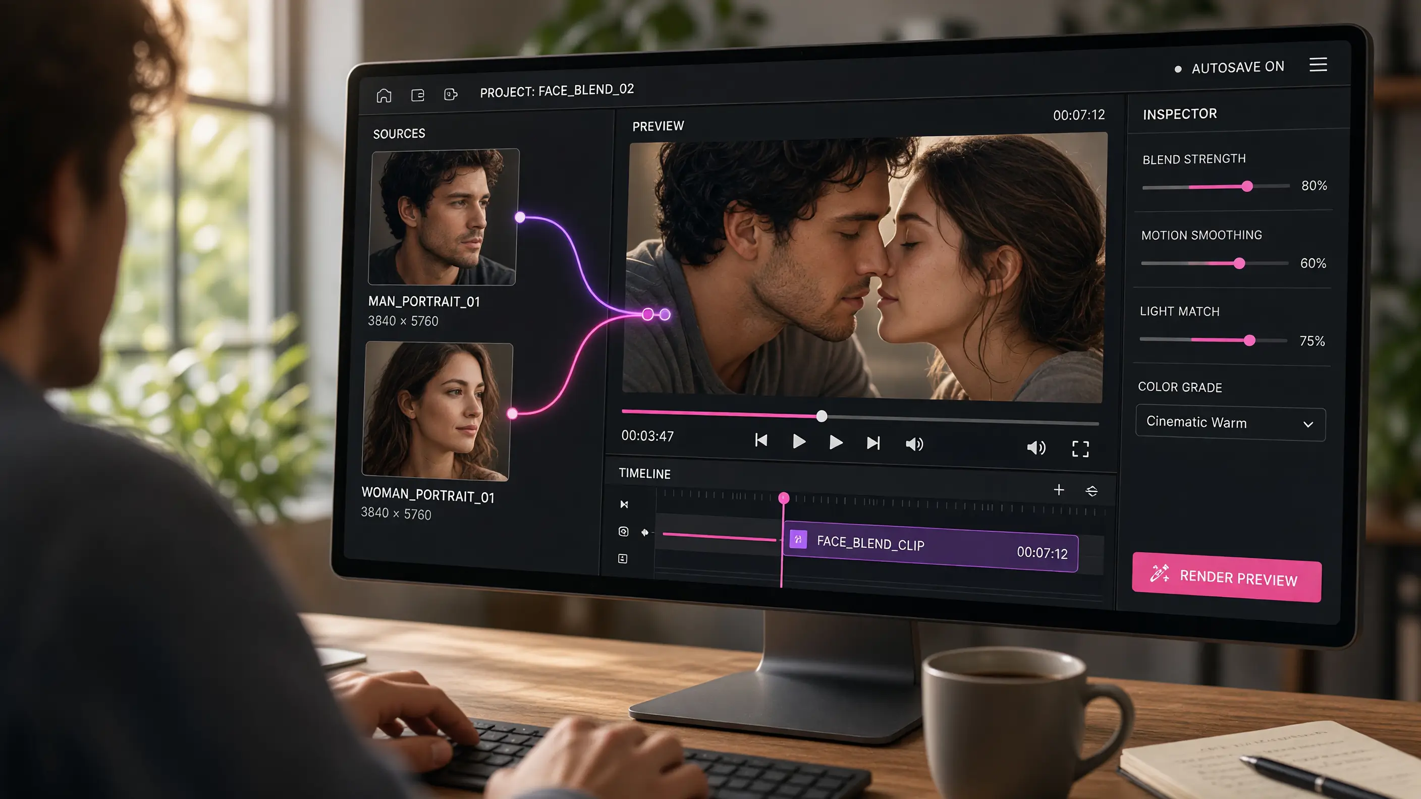 How to Turn Two Photos Into a Kiss Video