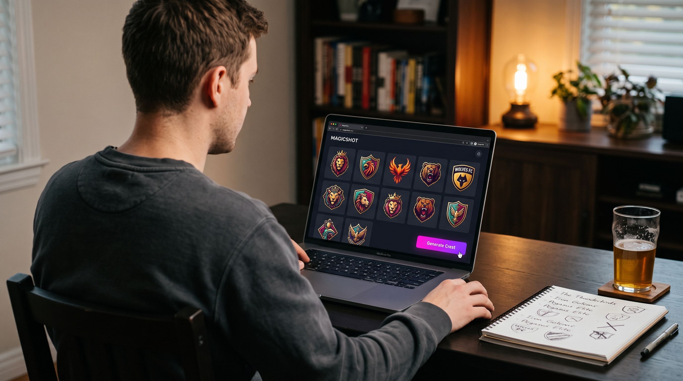 Use a fantasy football logo maker to build a team logo people will actually use