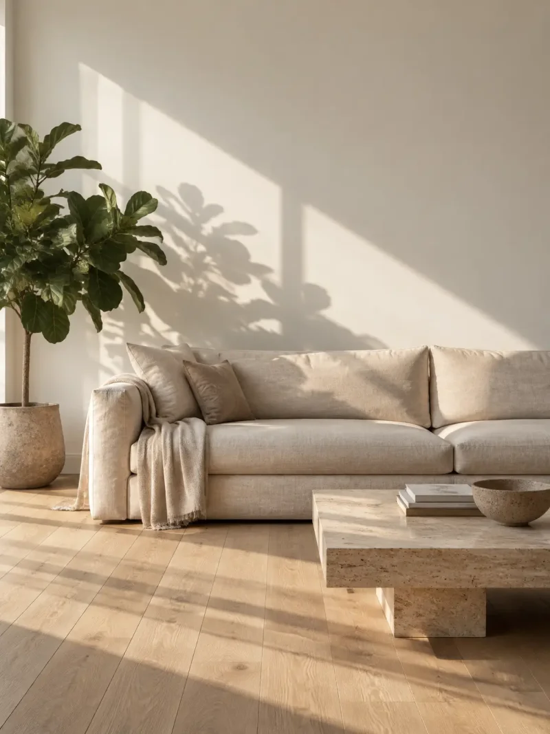 AI-generated interior design photo of a modern living room