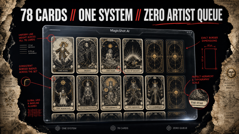 How to Make Your Own Tarot Cards with AI: Design a Full 78-Card Deck