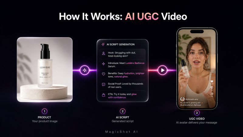 How the AI UGC video generator works: product to creator-style video in minutes