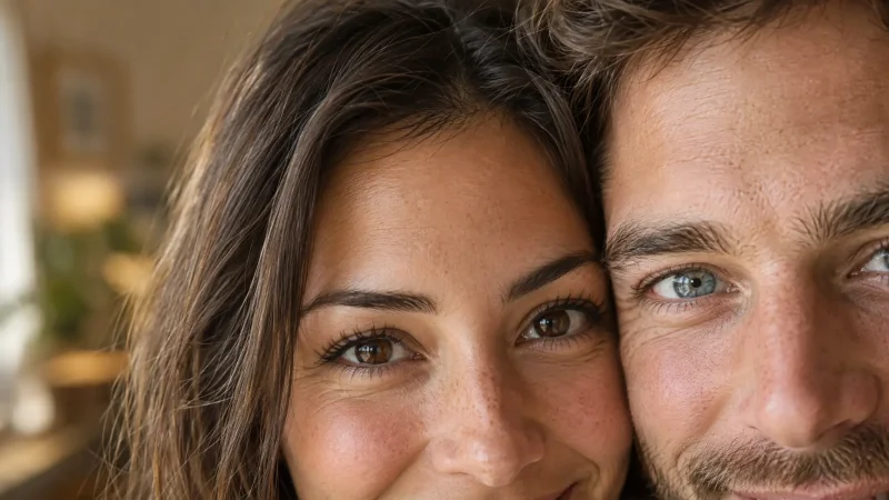 Baby eye color calculator chart showing odds of brown, blue, green, and hazel baby eyes