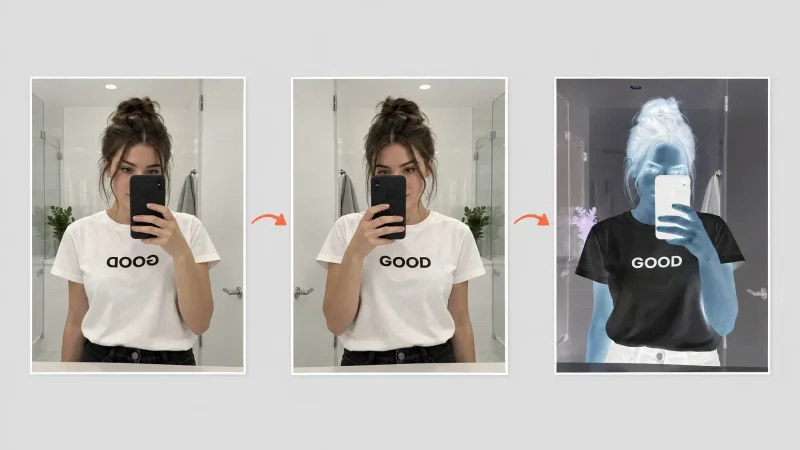 Mirror Image and Color Invert: Quick Photo Tricks Explained