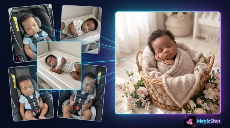 AI Baby Photoshoot: Adorable Newborn Portraits Without the Studio