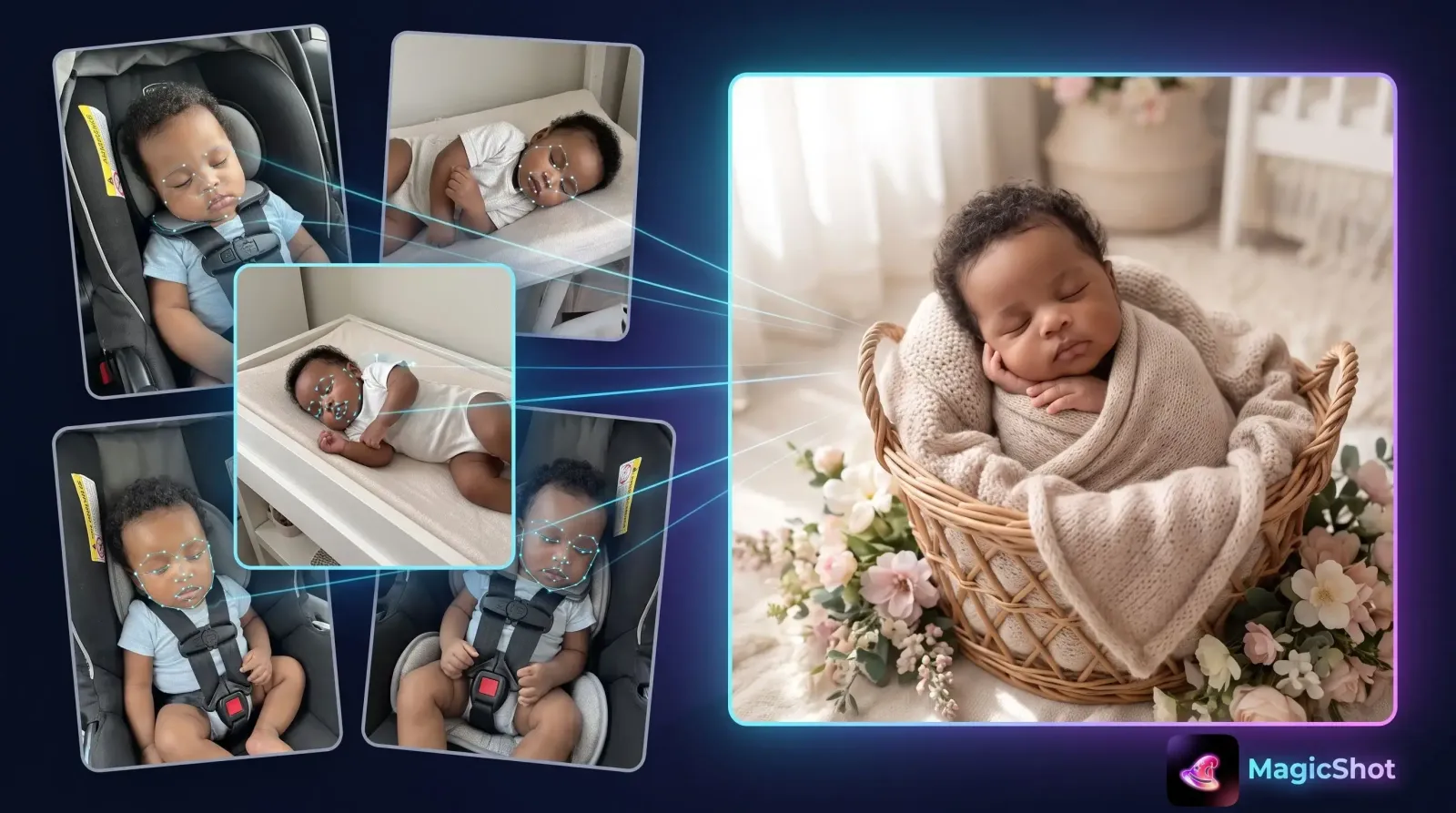 AI Baby Photoshoot: Adorable Newborn Portraits Without the Studio