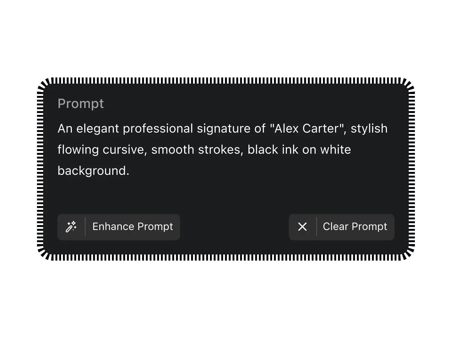Just your name — Signature Generator