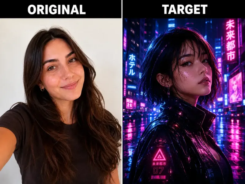 Original & target — Become Image