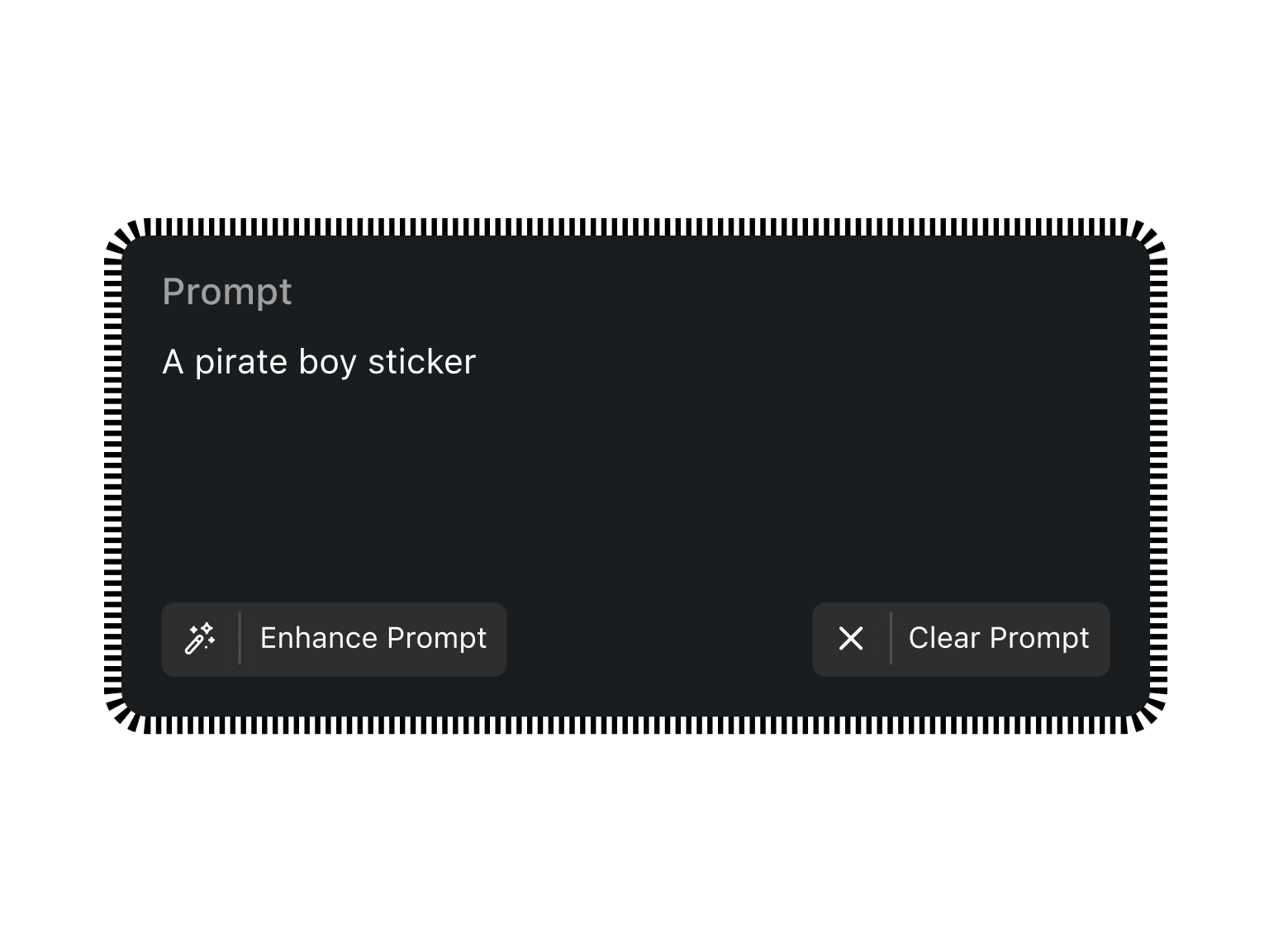 What you type — Sticker Maker