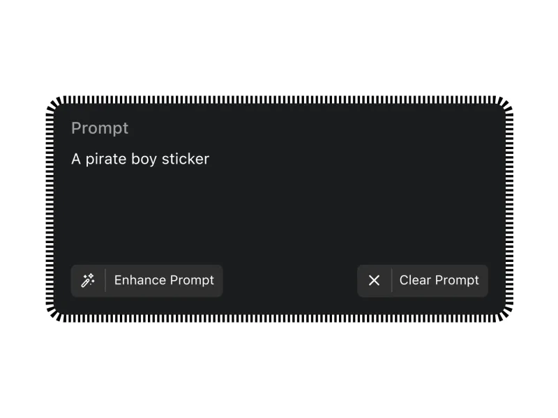 What you type — Sticker Maker