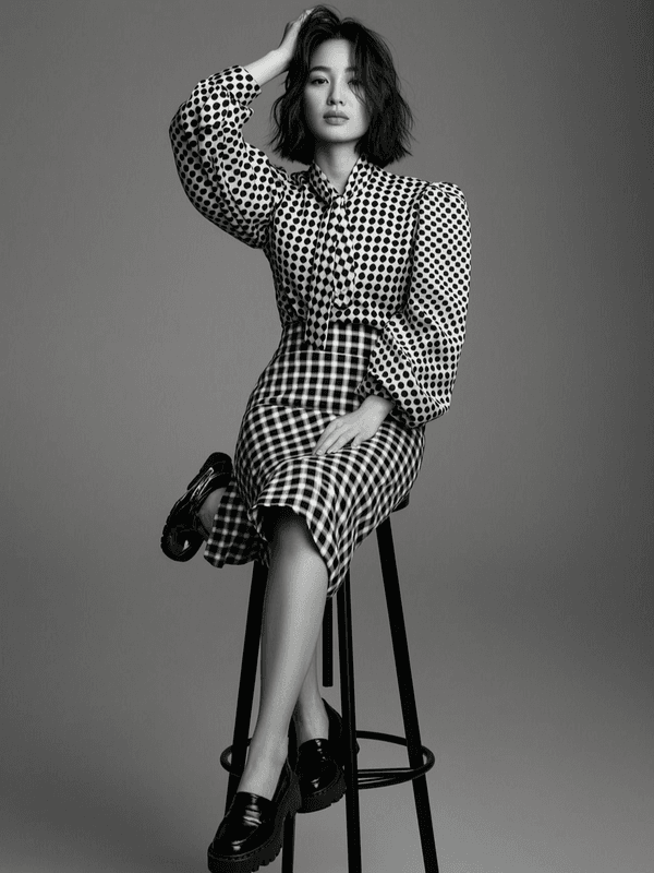 Polka Plaid Pattern Mix B&W