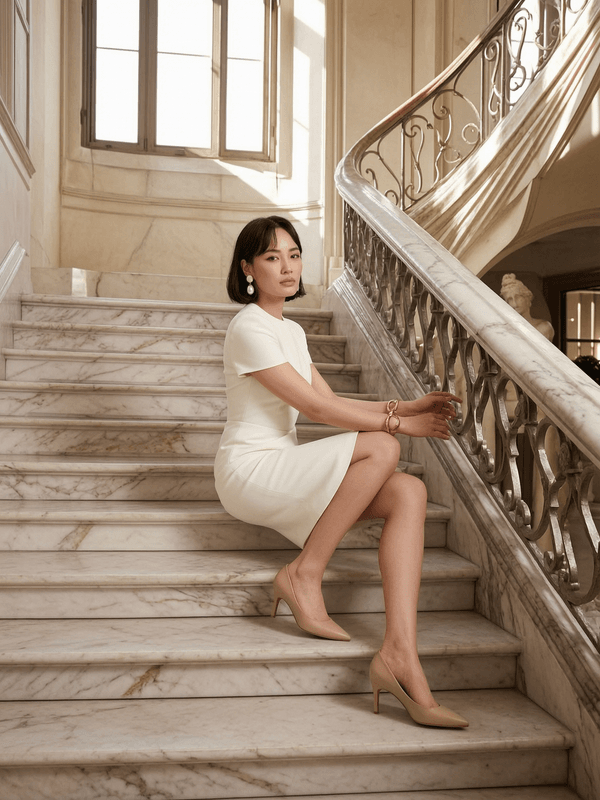 Mini Dress Marble Stairs