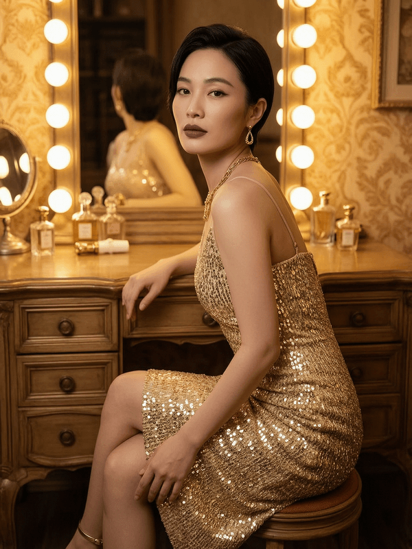Sequin Mini Dressing Room