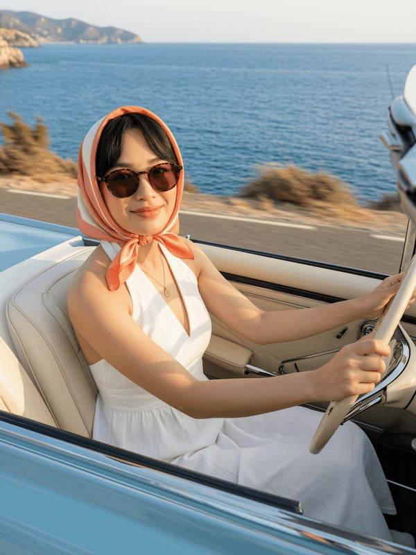 Vintage Convertible Driving