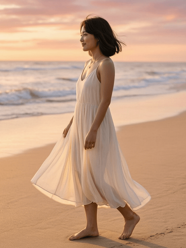 Beach Walk Sunset
