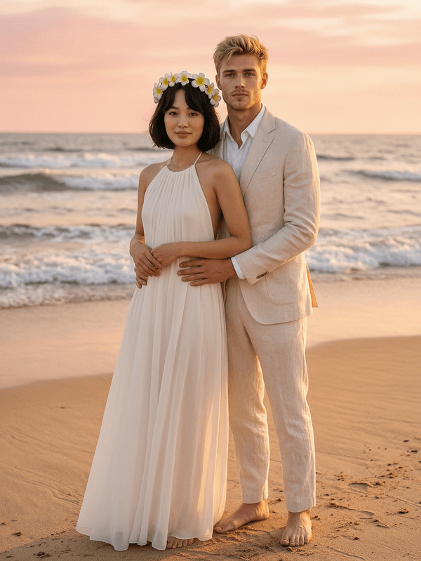 Beach Sunset Couple
