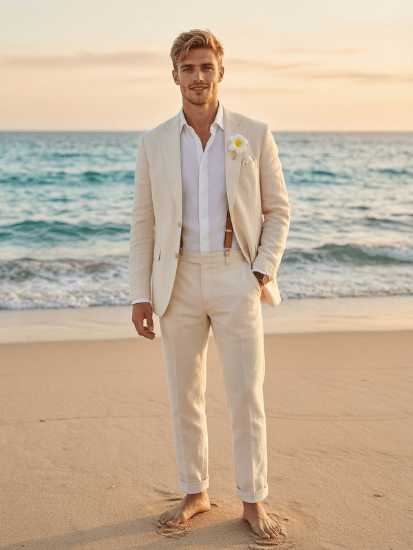 Suspenders Beach Groom