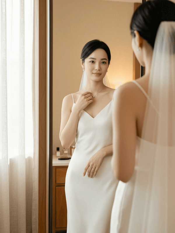 Getting Ready Mirror Bride