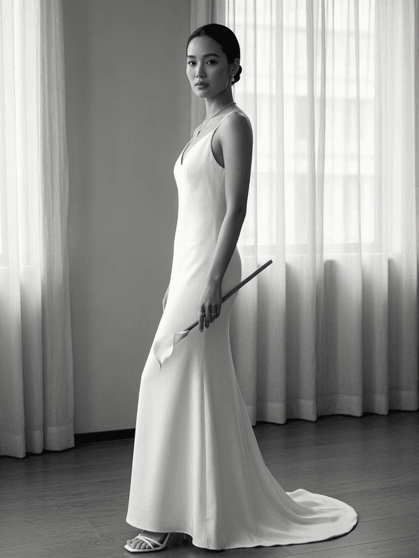 B&W Editorial Bride