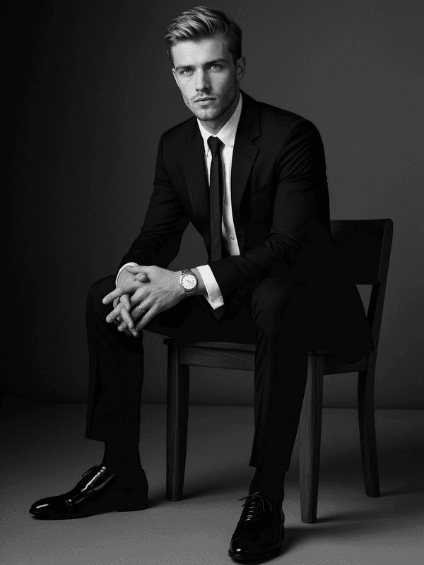 B&W Editorial Groom
