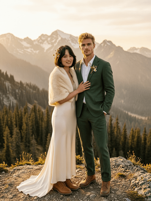 Mountain Embrace Couple