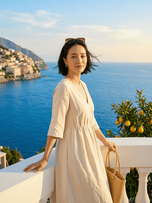 Amalfi Coast Girl Summer