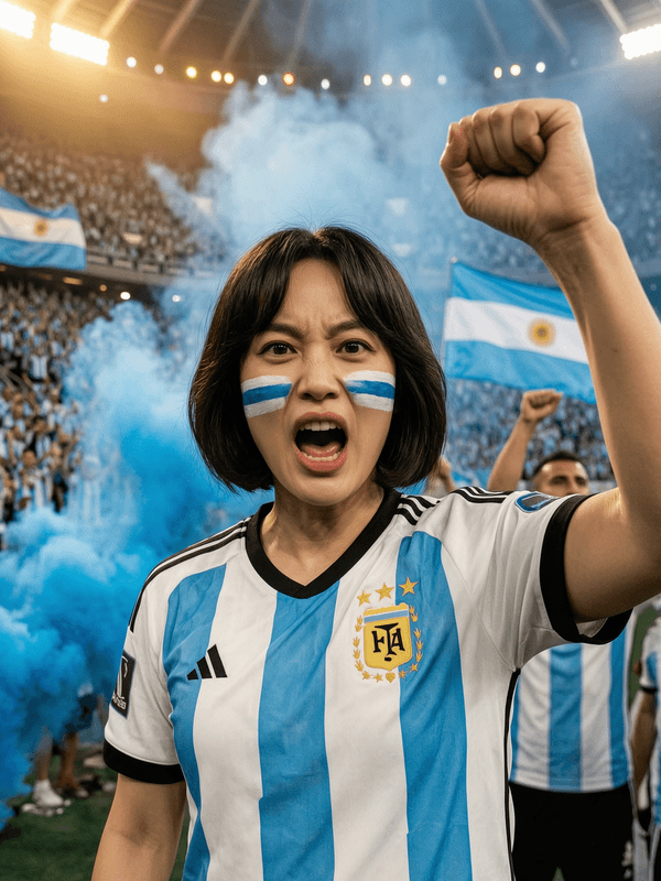 Argentina — Monumental Fan Zone Flares