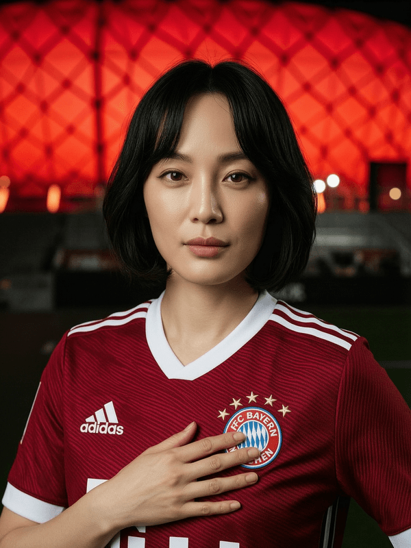 Bayern Munich Frauen — Allianz Arena Hand On Heart