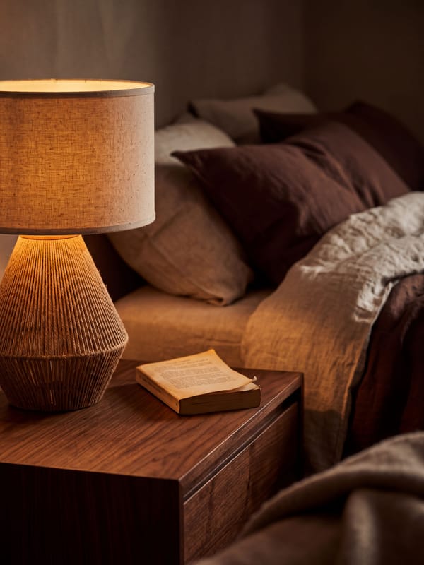 Warm Bedside Table