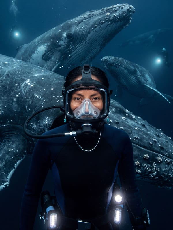 Whale Diving