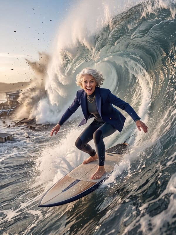 Tsunami Surfing