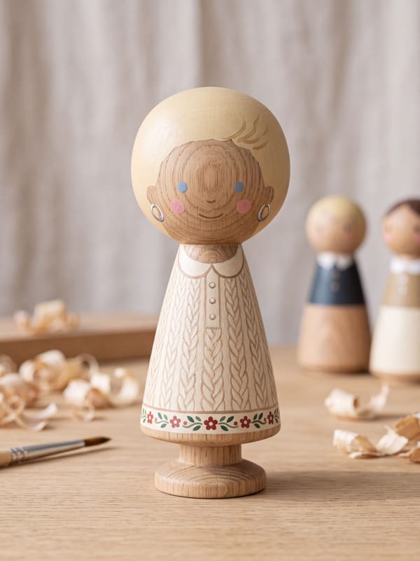 Wooden Peg Doll