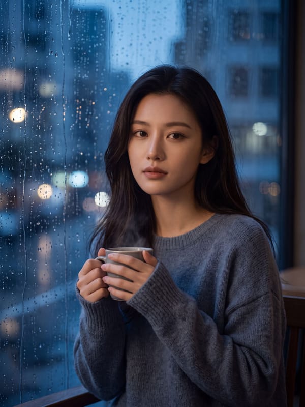 Rain Window Reflection