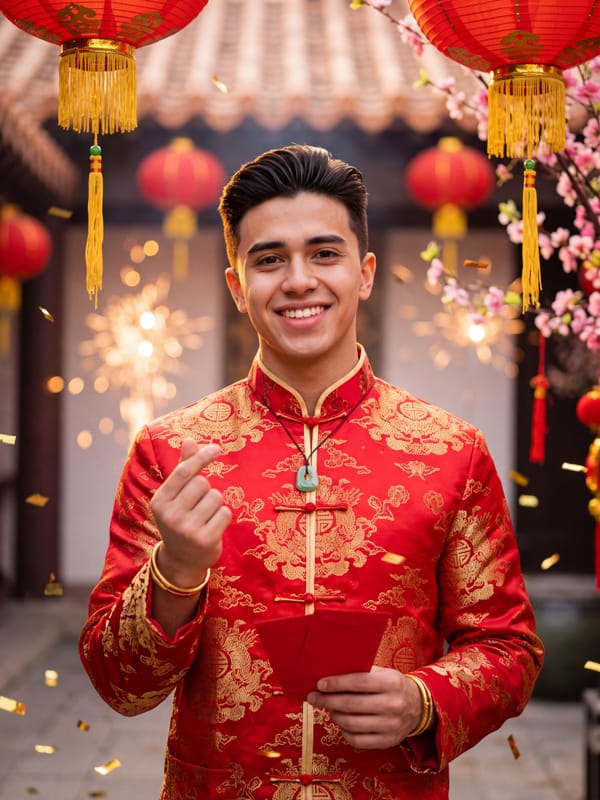 Lunar New Year Red Gold