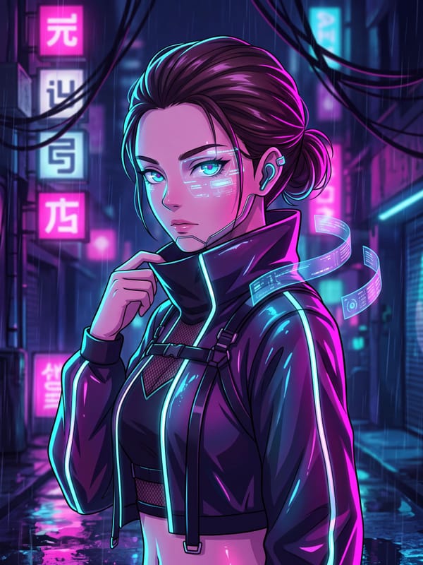 Cyber Neon Anime