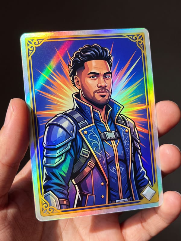 Holographic Trading Card