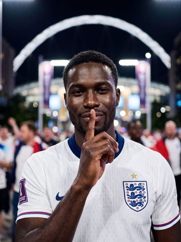 England — Wembley Fingers To Lips