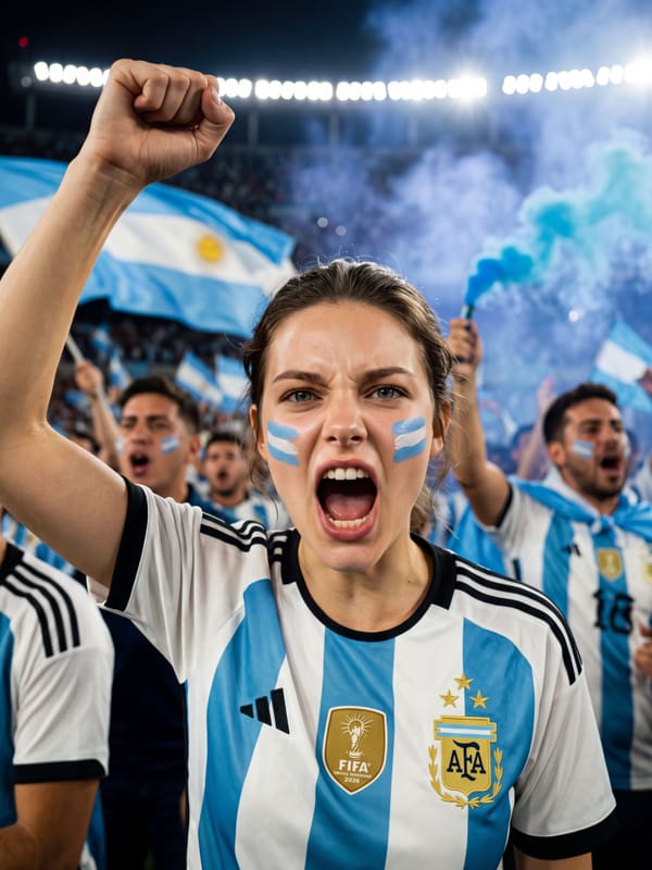 Argentina — Monumental Fan Zone Flares