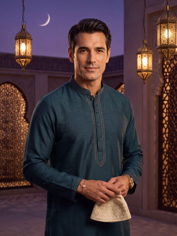Eid Crescent Evening