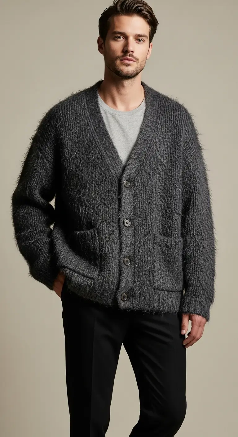 Fuzzy Cardigan