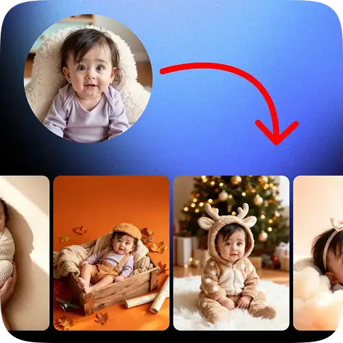 Baby Shoot Images Generated by AI Baby Shoot