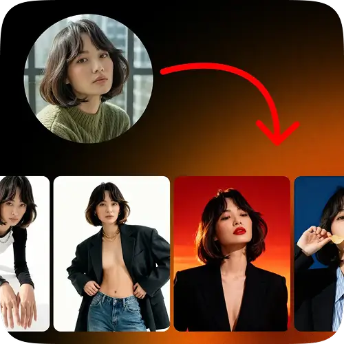 Model Images Generated by AI Model Shoot