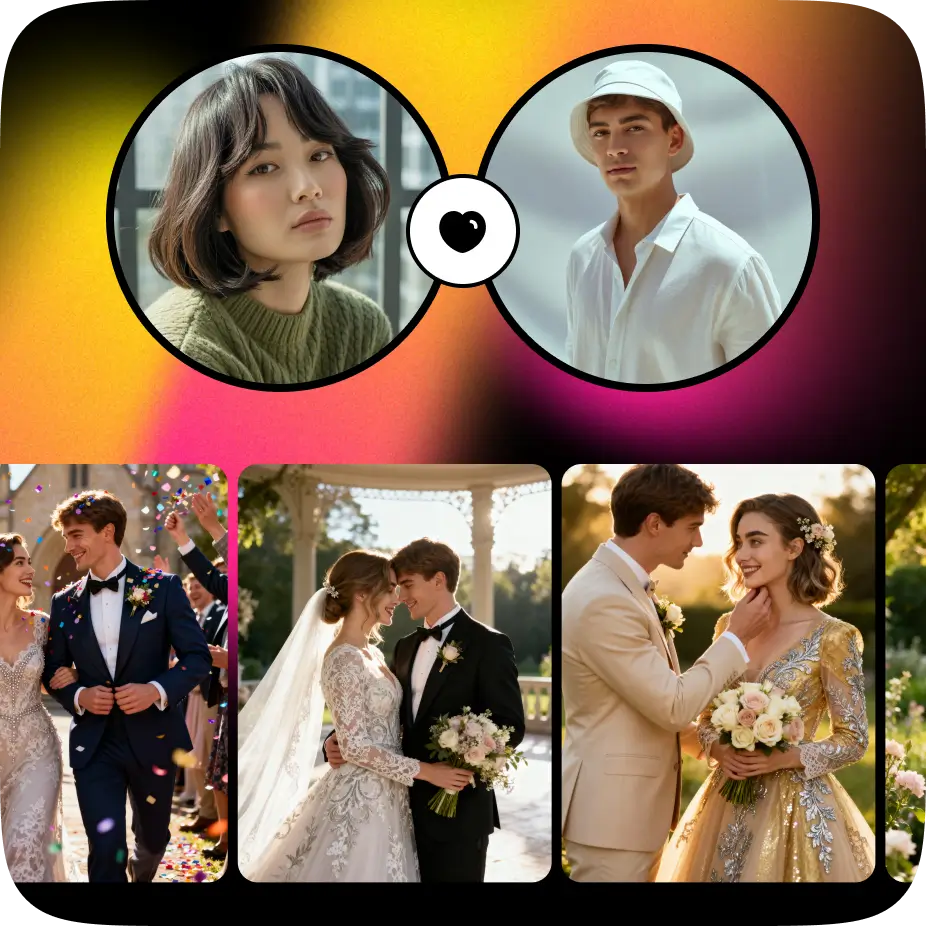 Wedding Couples Images Generated by AI Wedding Shoot