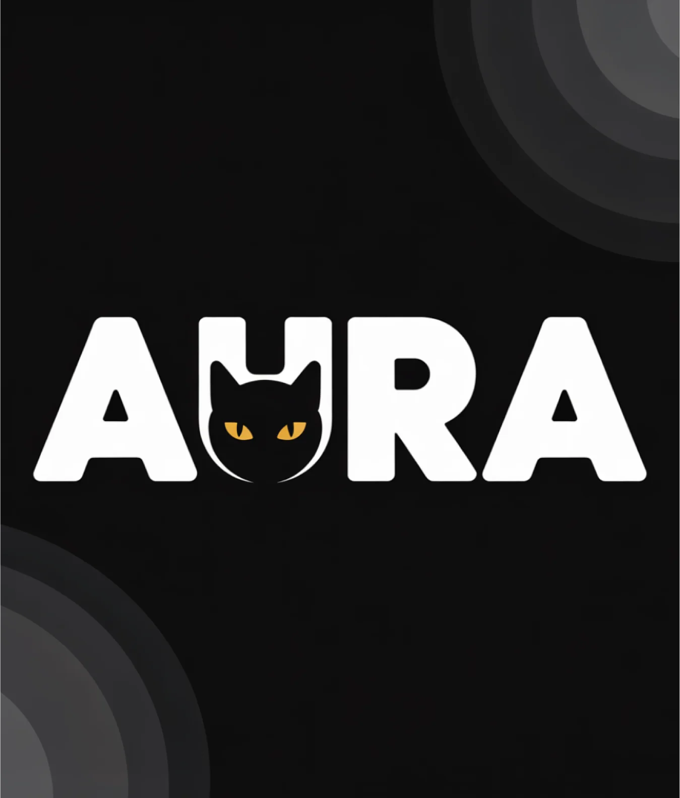 Minimalistic black-and-white logo with a clever cat silhouette inside the “U”, perfect for fashion or lifestyle brands, created by AI Logo Generator.