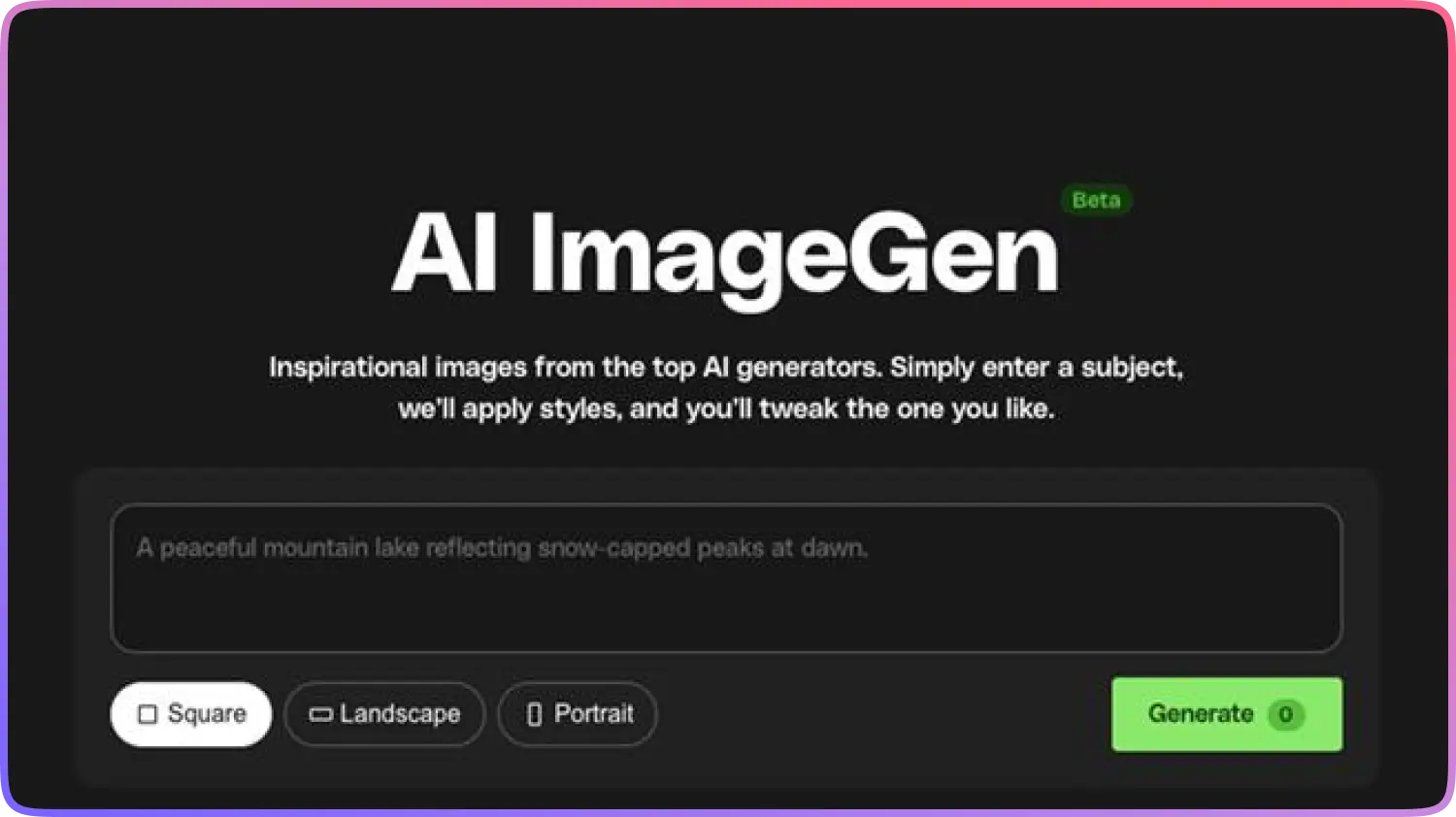 Envato Element Image Gen