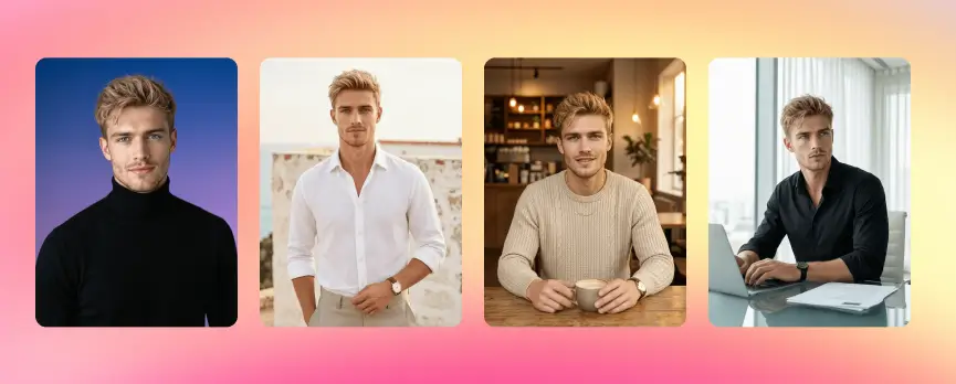 Headshot Generator Examples of Male
