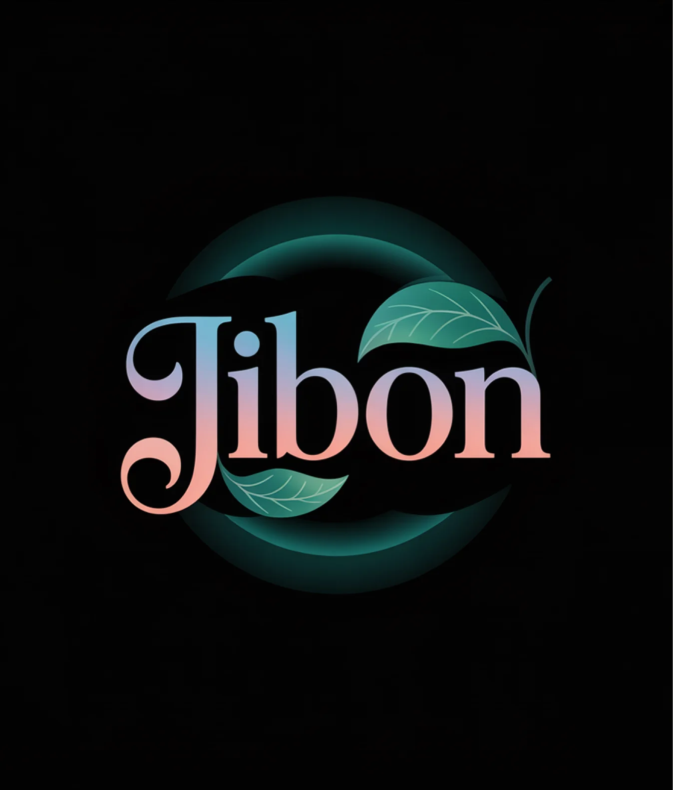 Gradient logo with soft lighting, leaf elements, and elegant serif type, crafted by AI Logo Generator for organic or eco-friendly businesses.
