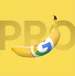 Yellow Nano Banana Pro thumbnail featuring a banana with a colorful graphic overlay.