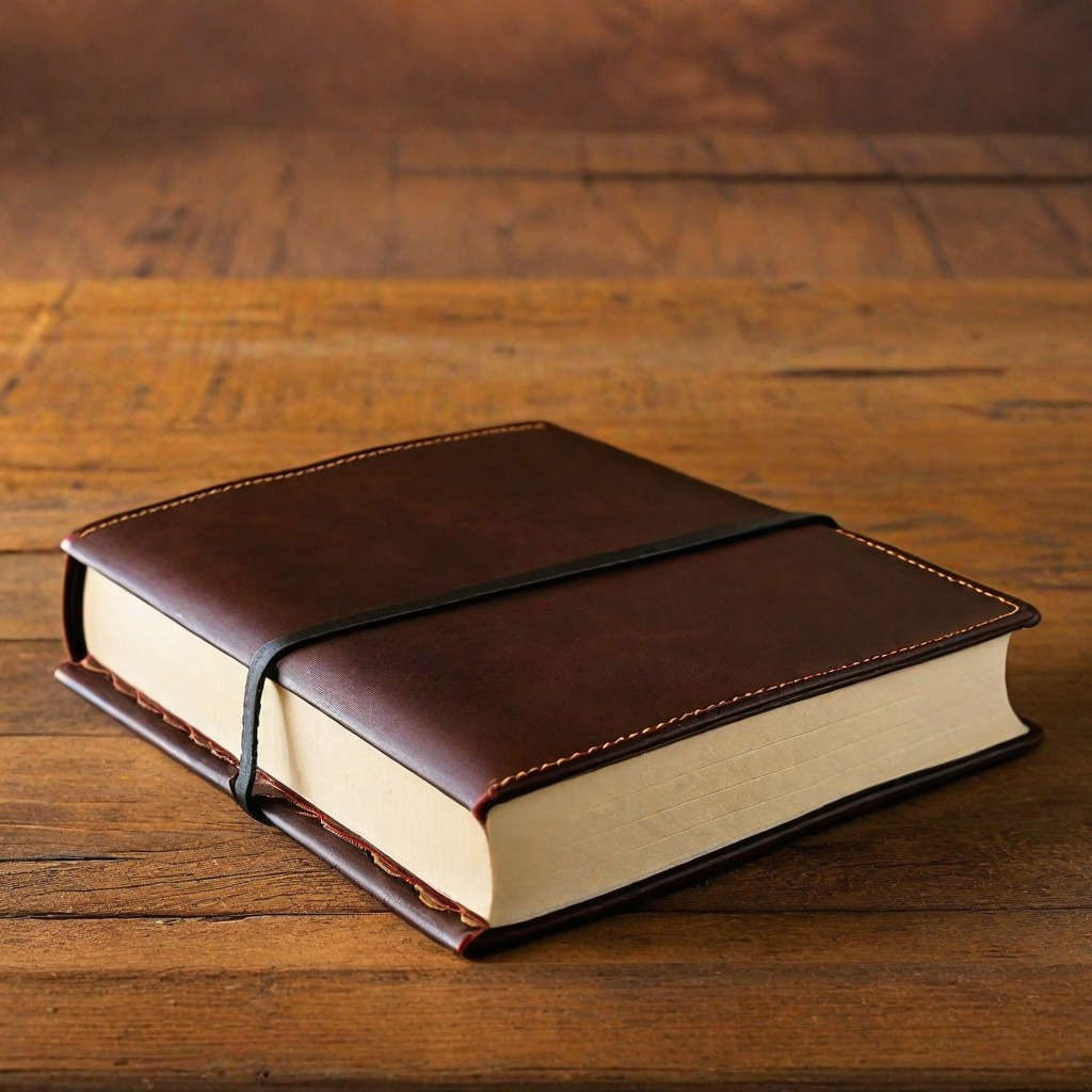 ai-generated-art-leather-book