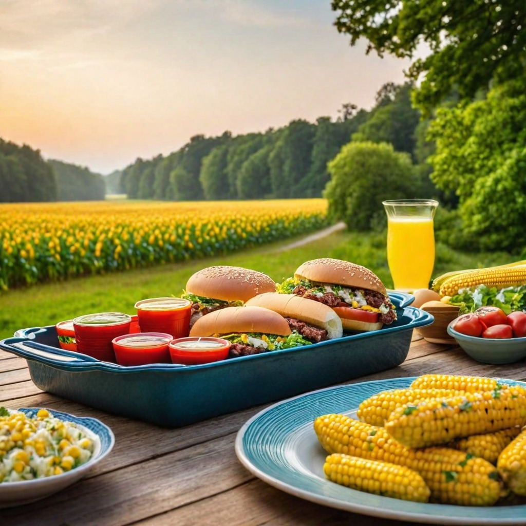 ai-generated-food-corn-and-burgers